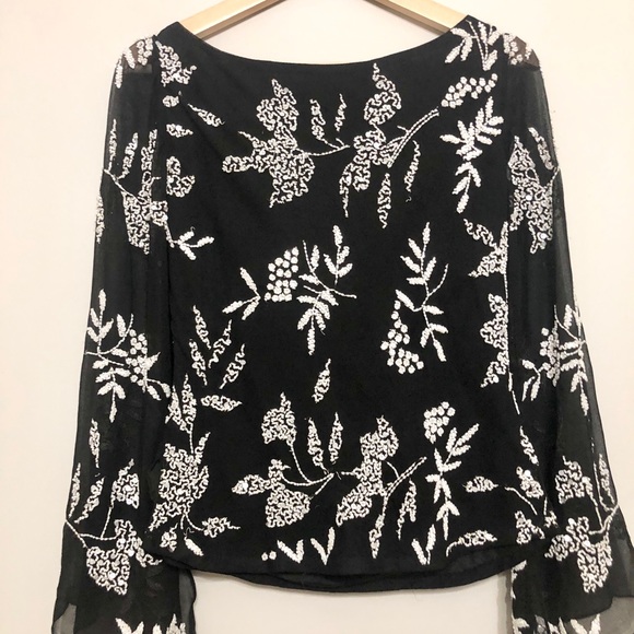 Vintage J Laxmi Beaded Top Petite Medium - Picture 6 of 7